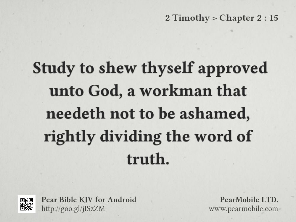 2 Timothy, Chapter 2:15